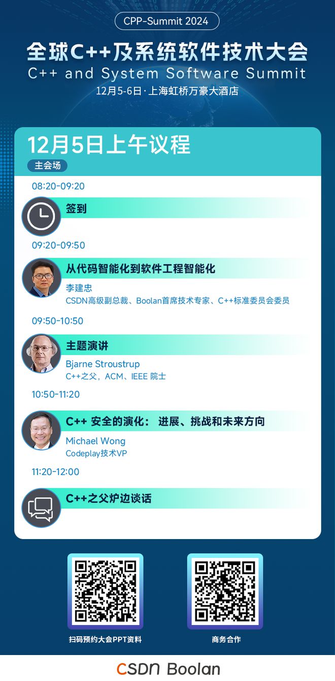C++之父领衔系统软件专家齐聚2024全球C++及系统软件技术大会日程抢先看！(图2)