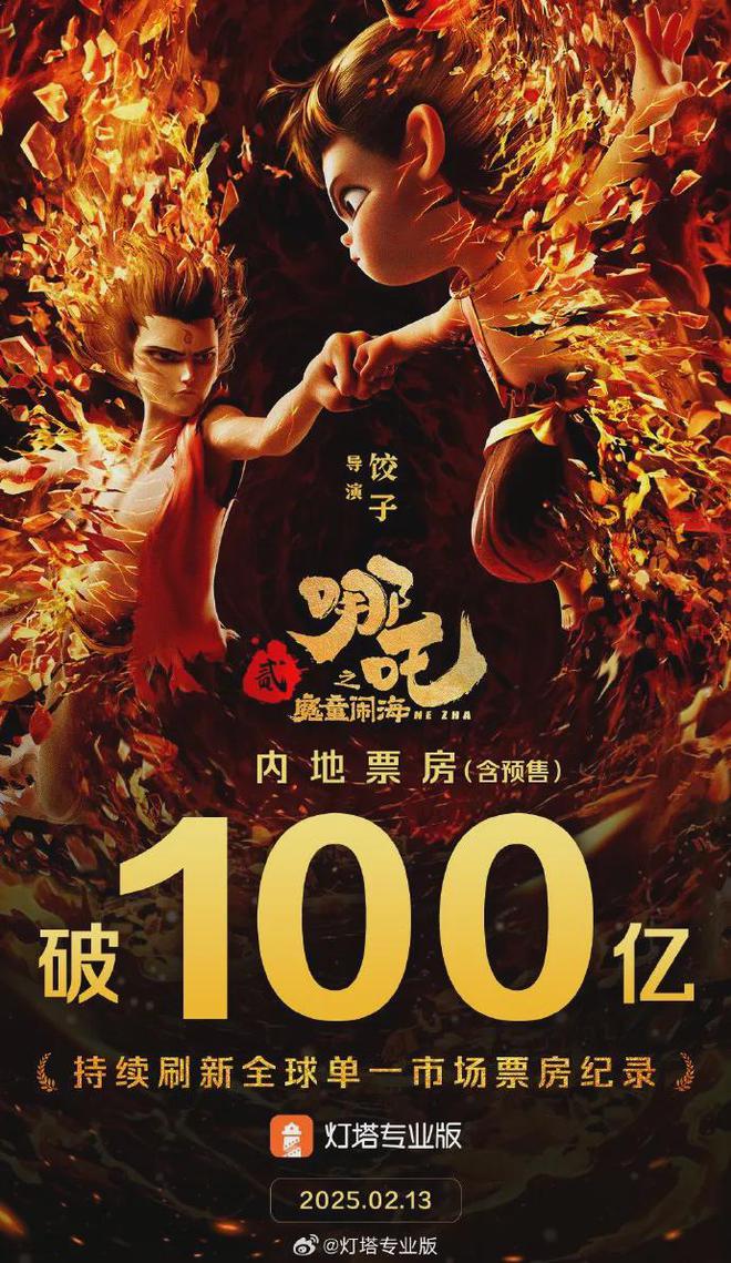 《哪吒2》票房破100亿元；雷军回应小米市值破万亿丨邦早报