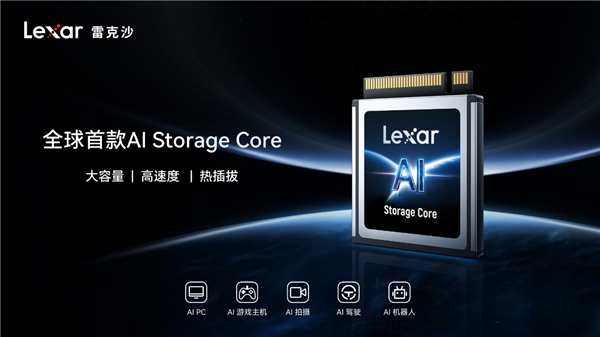 九游娱乐文化：雷克沙发布全球首款AIStorageCore赋能AI时代终端应用场景